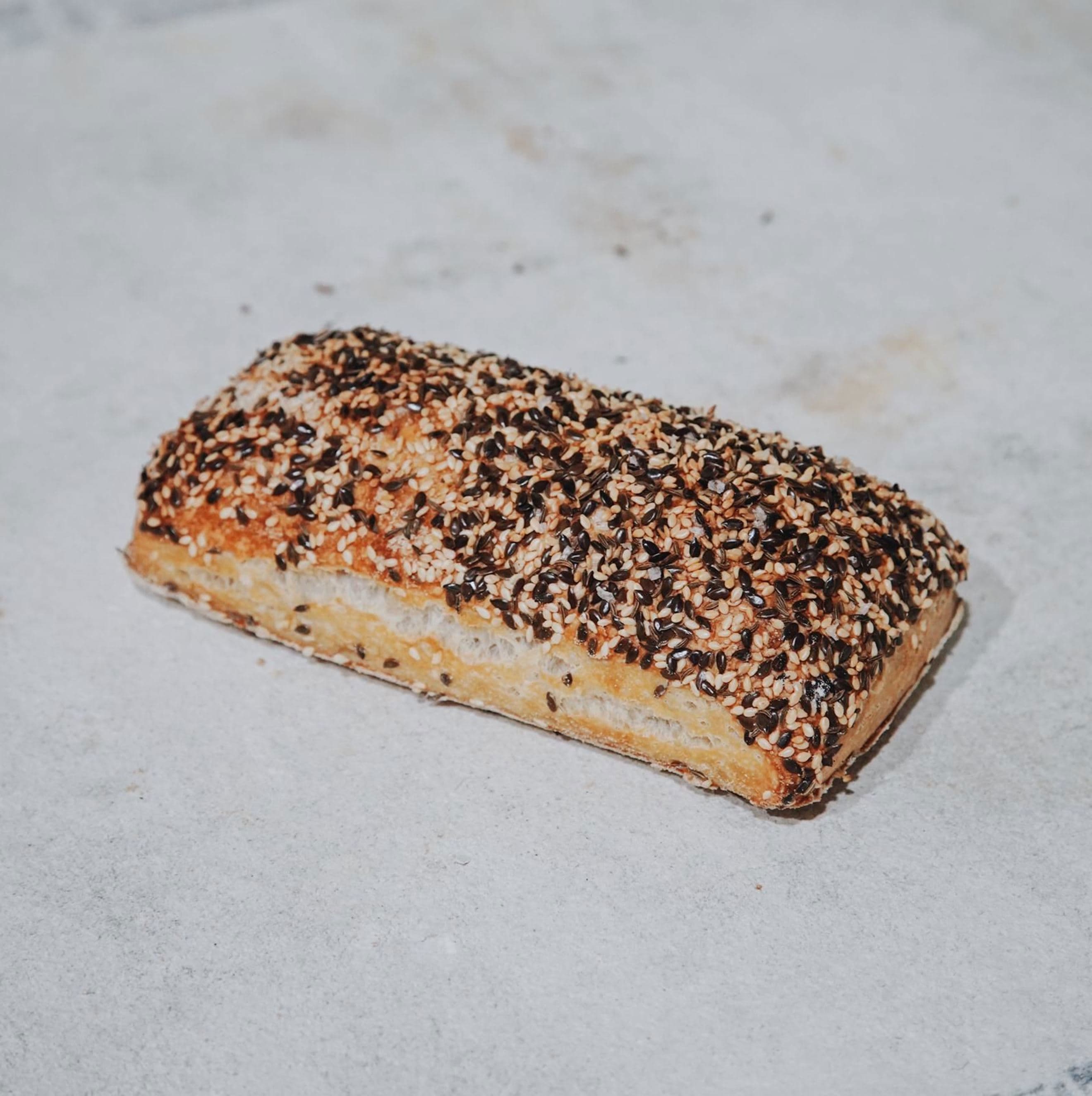 Bread: Ciabatta Rolls - Rectangle - Seeded - BF